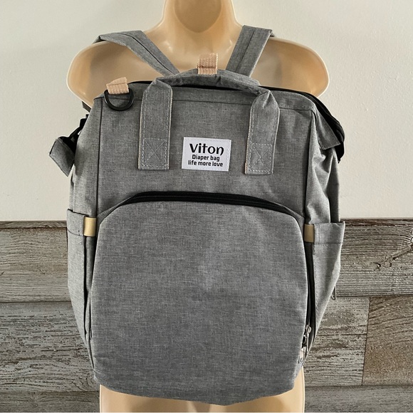 viton Handbags - Viton Baby Diaper Bag Backpack with Changing Station